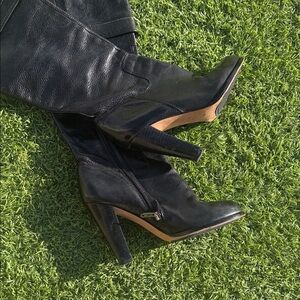 Joan & David Black Heeled Boots